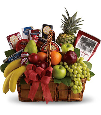 Fruit & Gourmet Basket from Racanello Florist in Stamford, CT